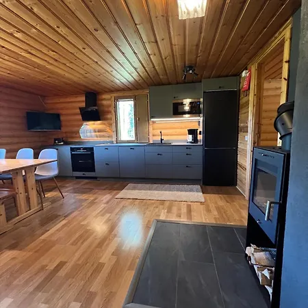 Logcabin, Sauna, Fireplace, View, Kitchen
