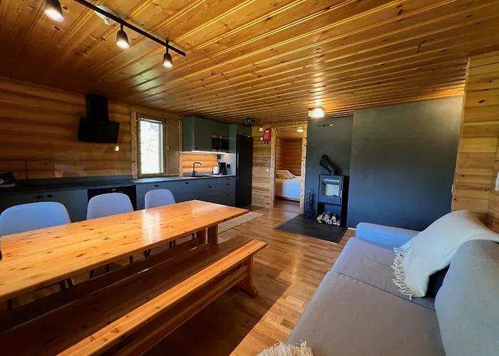 Tatil Evi Logcabin, Sauna, Fireplace, View, Kitchen